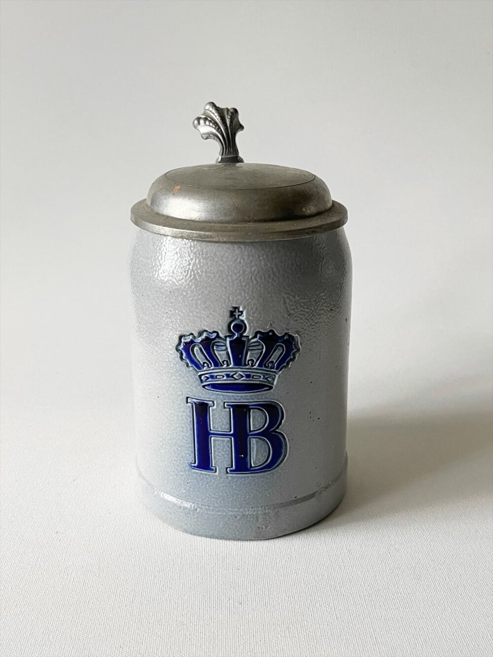 Vintage HB Hofbrauhaus Munchen Beer Stein with Pewter Lid Made in Germany
